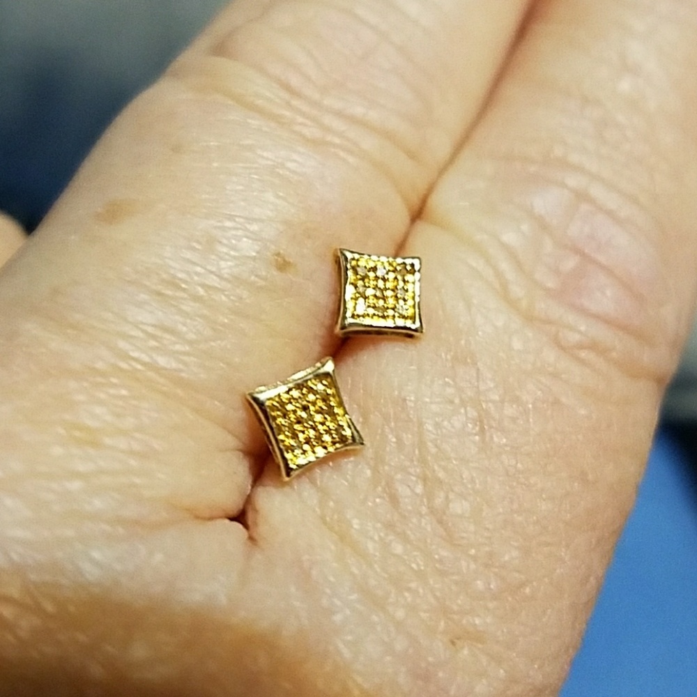 Gorgeous gold earrings - Picture 6 of 7